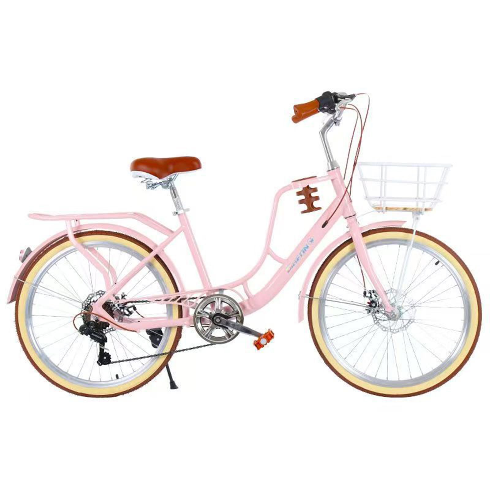 Amazon | シティサイクル 24/26インチ レトロ 自転車 シングルスピード